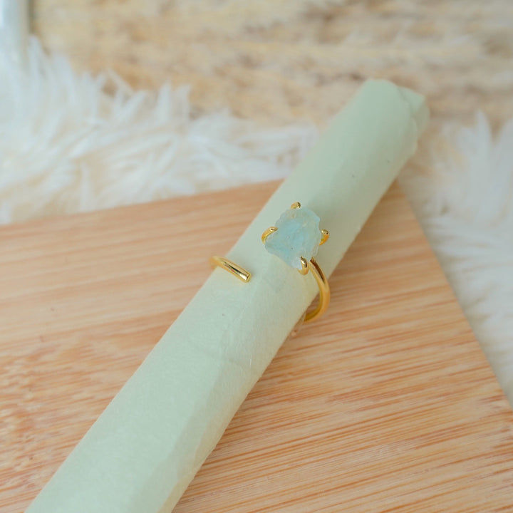 Aquamarine Raw Ring