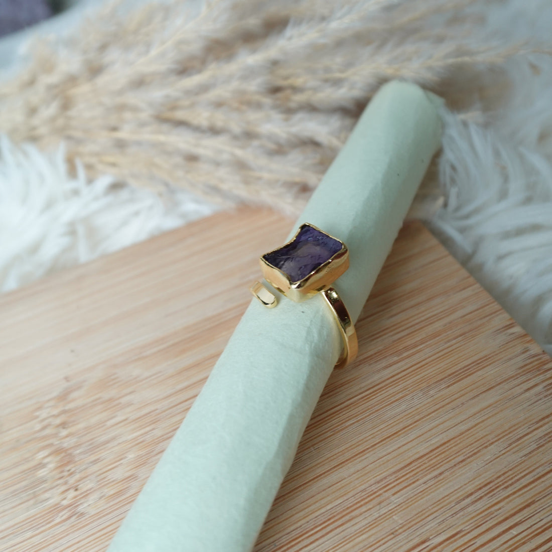 Amethyst Square Ring