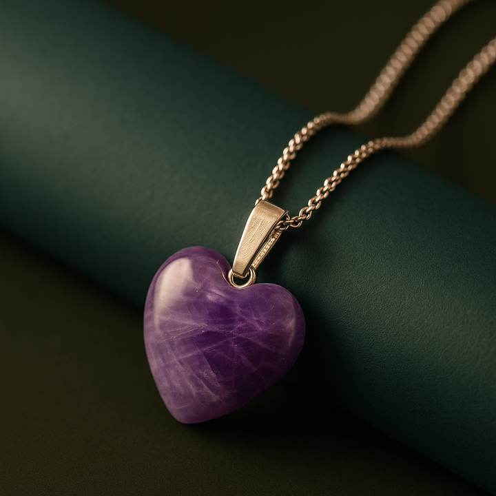 Amethyst Heart Pendant
