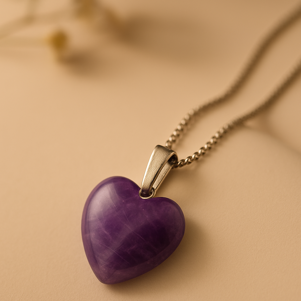 Amethyst Heart Pendant