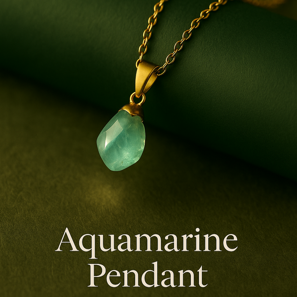 Aquamarine Pendant | Minimal & Magic