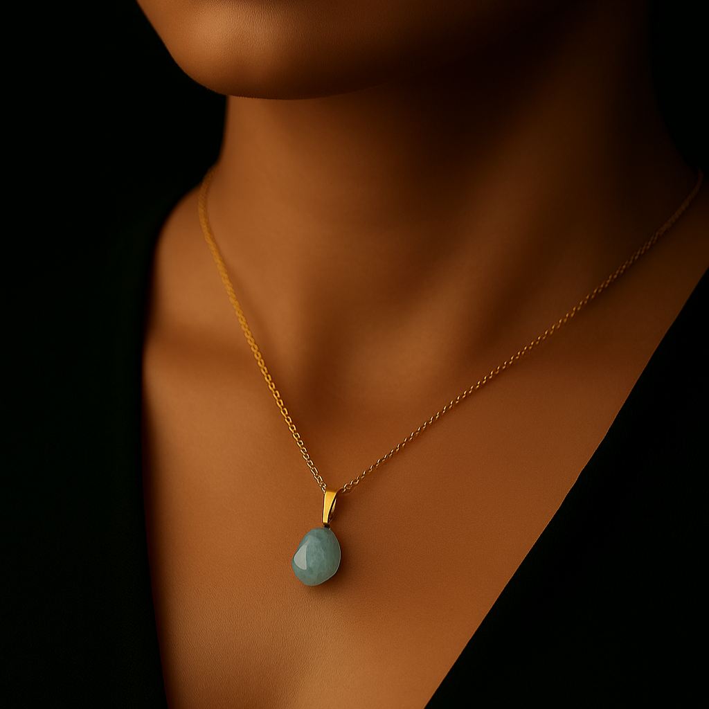 Aquamarine Pendant | Minimal & Magic