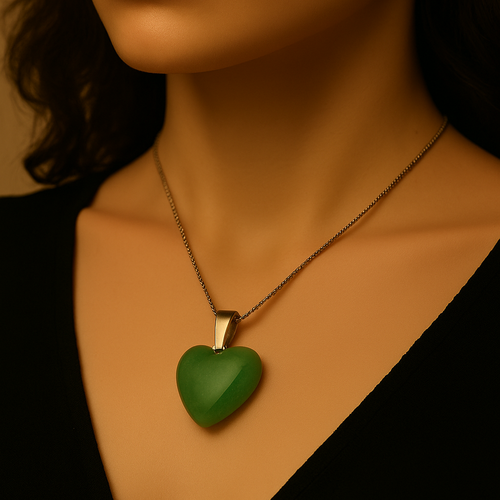 Green Aventurine Heart Pendant