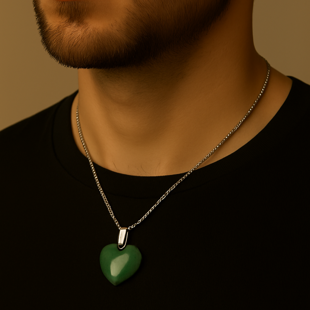 Green Aventurine Heart Pendant