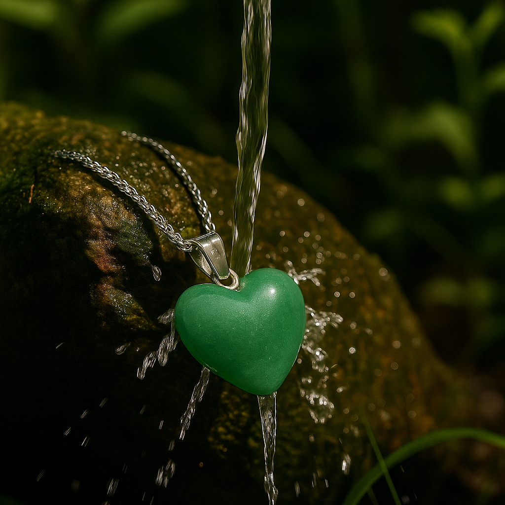 Green Aventurine Heart Pendant