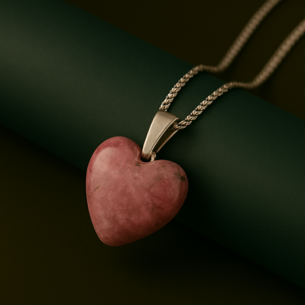 Rhodonite Heart Pendant