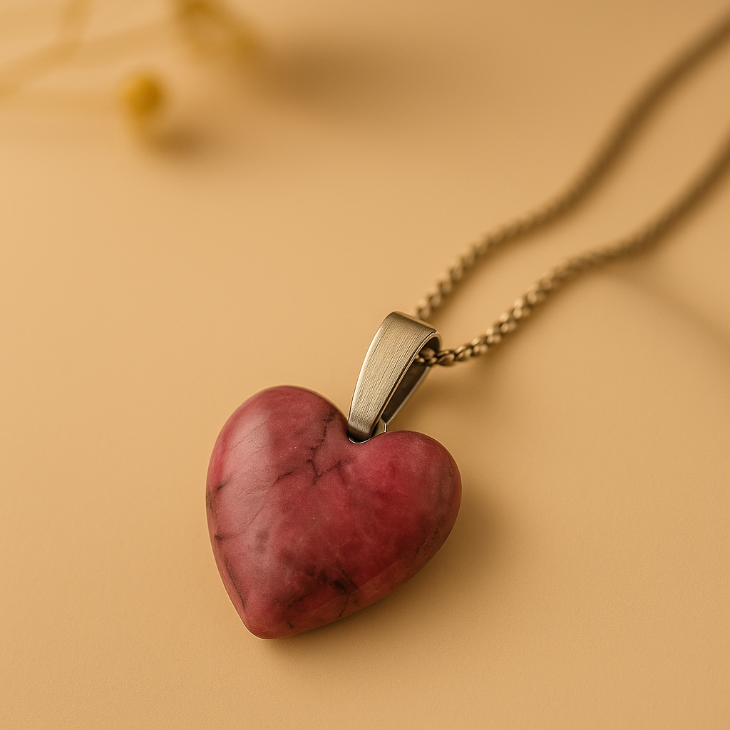 Rhodonite Heart Pendant