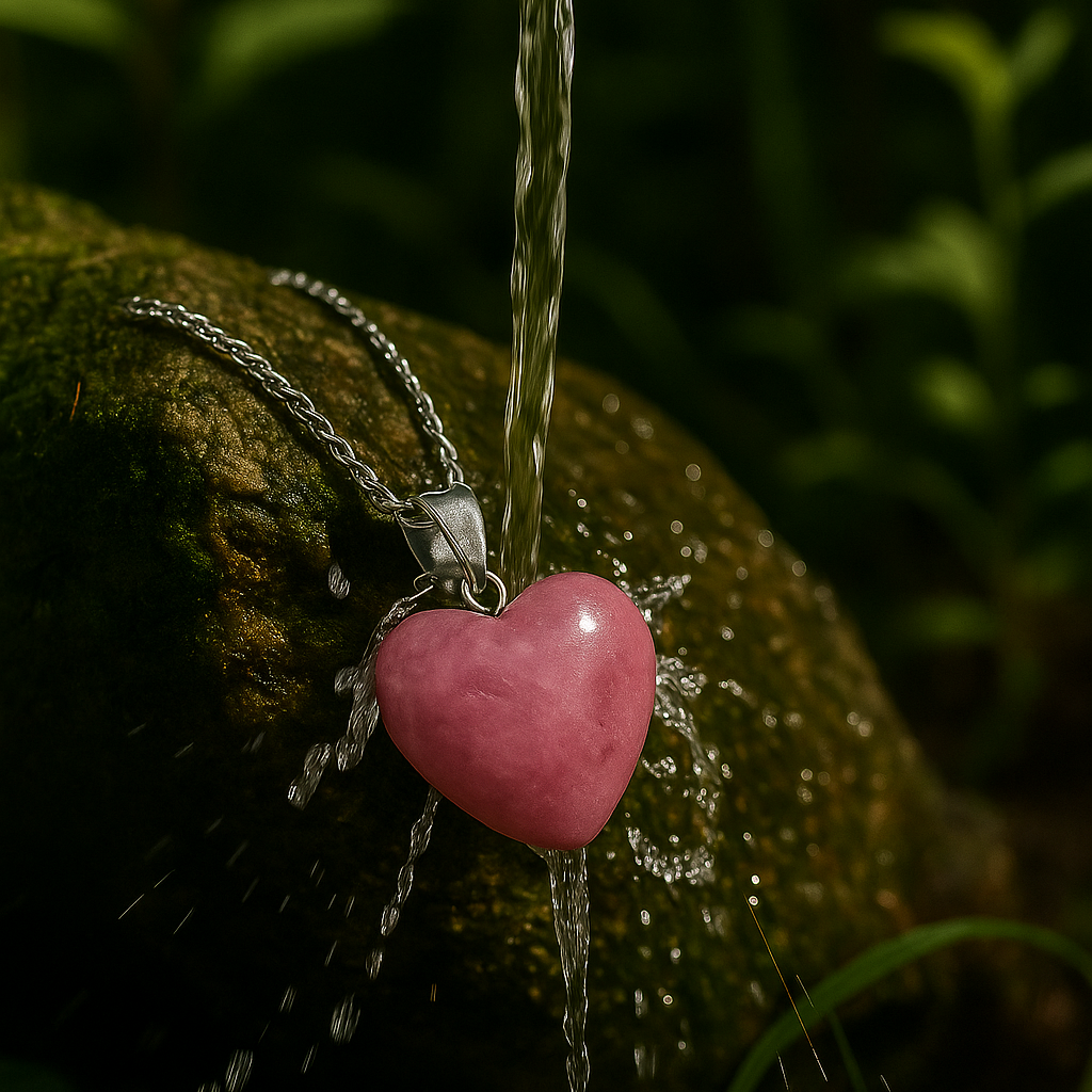 Rhodonite Heart Pendant