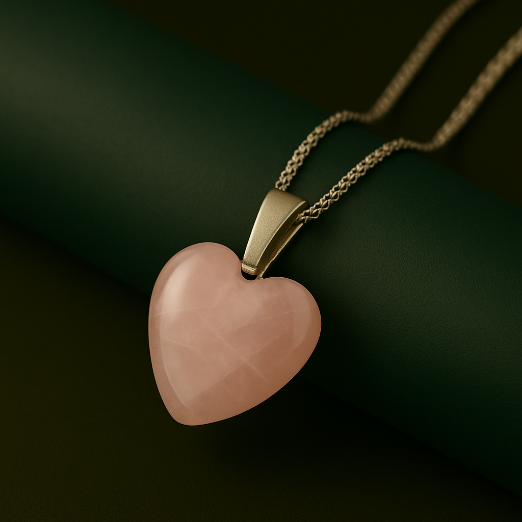 Rose Quartz Heart Pendant
