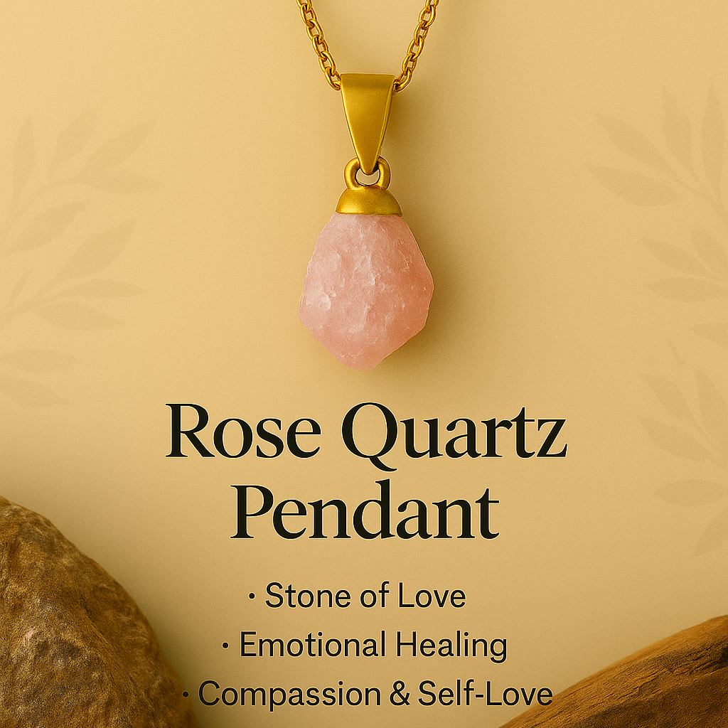 Rose Quartz Pendant | Minimal & Magic