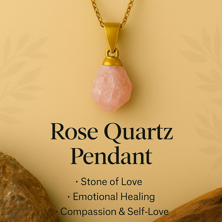 Rose Quartz Pendant | Minimal & Magic