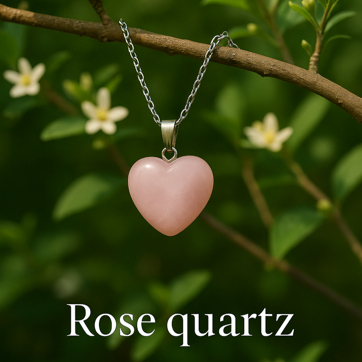 Rose Quartz Heart Pendant